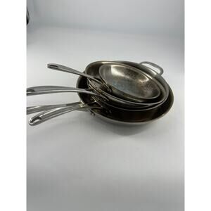 Calphalon Pans 8 “ 10” 3 qt 12” Kitchen Cooking Saute Stainless Steel Cookware